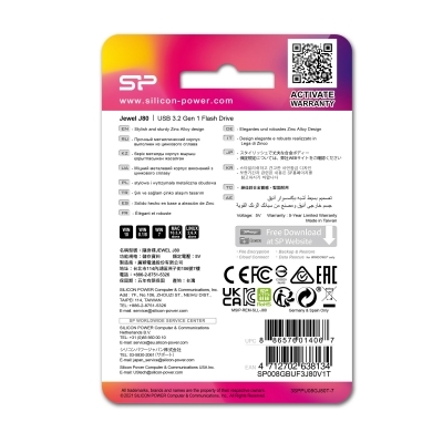 Pendrive Jewel J80, 32GB 3.0 Silicon Power