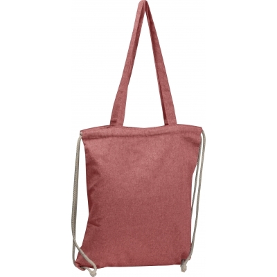 Torba bawełniana z długimi uszami z recyklingu 140 g/m2 ADDISON