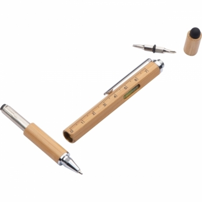 Długopis bambusowy wielofunkcyjny 6w1 COIMBRA
