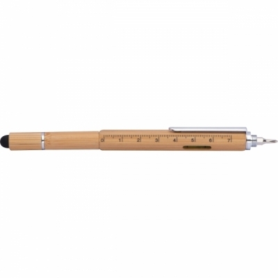 Długopis bambusowy wielofunkcyjny 6w1 COIMBRA