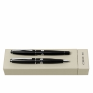 Zestaw piśmienny Bicolore Black (długopis & pióro kulkowe)