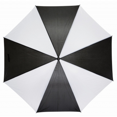 Parasol RAINDROPS, biały, czarny