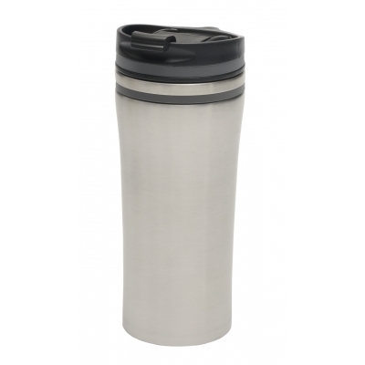 Kubek termiczny LIBERICA, srebrny, szary, pojemność ok. 400 ml.