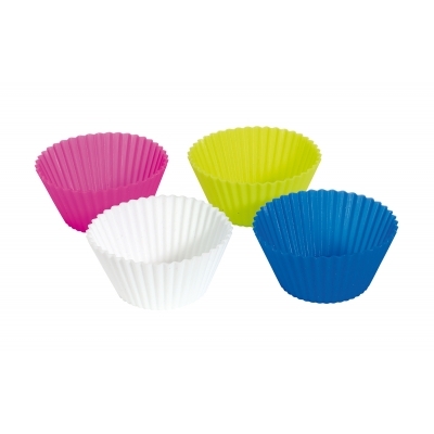 Zestaw foremek do pieczenia CUPCAKE, biały, magenta, niebieski, zielony