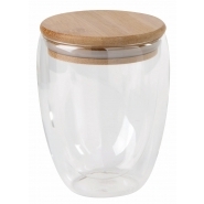 Dwuścienna szklanka BAMBOO ART, o pojemności ok. 350 ml.
