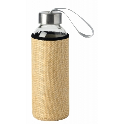 Butelka szklana TAKE JUTY, pojemność ok. 450 ml.