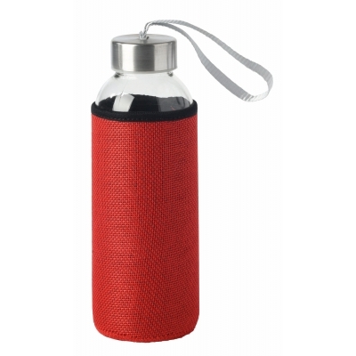 Butelka szklana TAKE JUTY, pojemność ok. 450 ml.