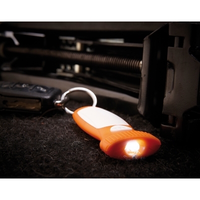 Brelok z diodą LED MITHRAS, biały, pomarańczowy