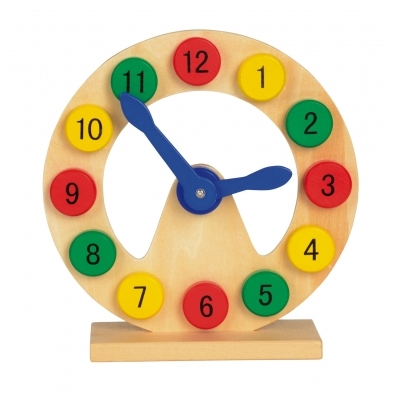 Zegar do zabawy COLOURED TIME, wielokolorowy