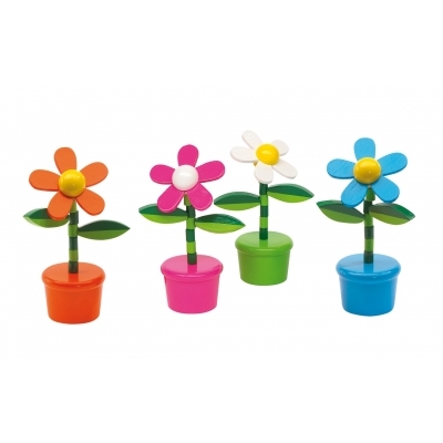 Kwiatek FLOWER POWER, biały, niebieski, pomarańczowy, różowy