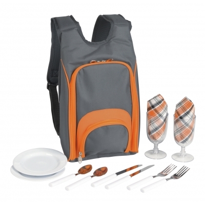 Plecak piknikowy SMART TRIP, pomarańczowy, szary