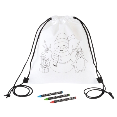 Plecak do kolorowania COLOURFUL SNOWMAN, COLOURFUL SNOWMAN