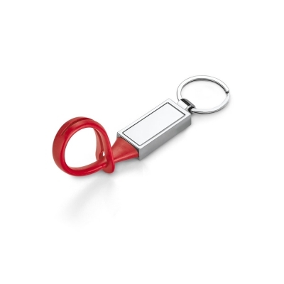 CLOVE. Brelok, metal i PVC reklamowy