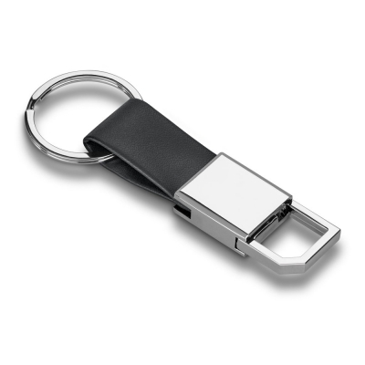 BOURCHIER. Brelok, metal i imitacja skóry reklamowy