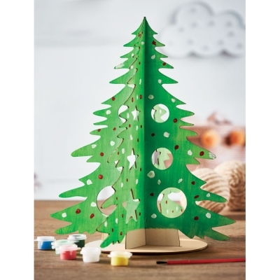 Drewniana choinka diy