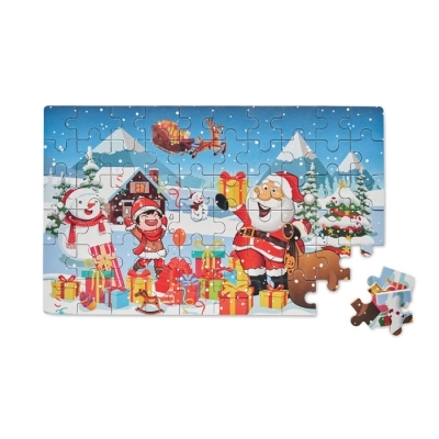 Świąteczne, drewniane puzzle