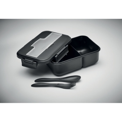 Lunch box ze sztućcami z pp