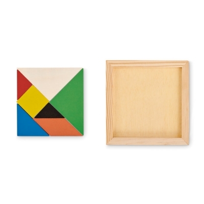 Drewniane puzzle tangram