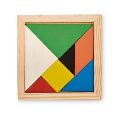 Drewniane puzzle tangram