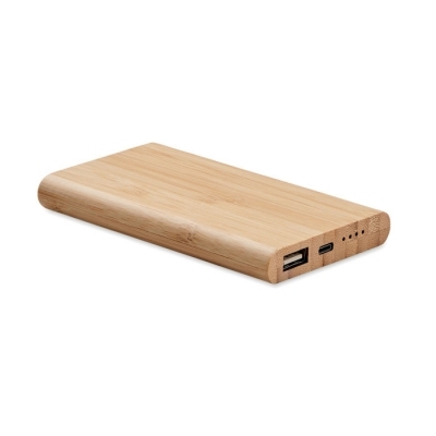 Bambusowy power bank 4000 mah