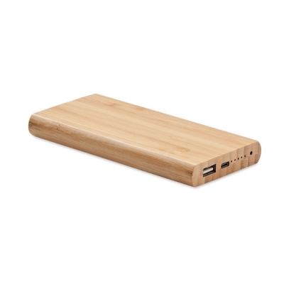 Bambusowy power bank 6000 mah