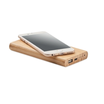 Bambusowy power bank 6000 mah
