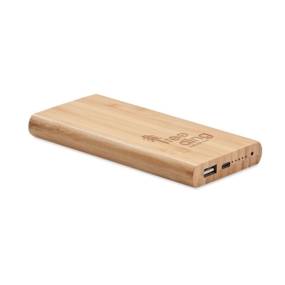 Bambusowy power bank 6000 mah