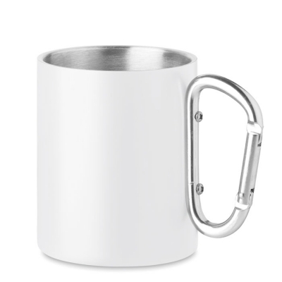 Metalowy dwuścienny kubek300ml