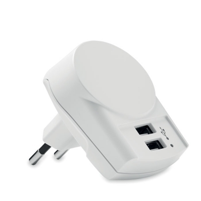 Ładowarka euro usb (2xa) 12w