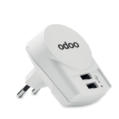 Ładowarka euro usb (2xa) 12w