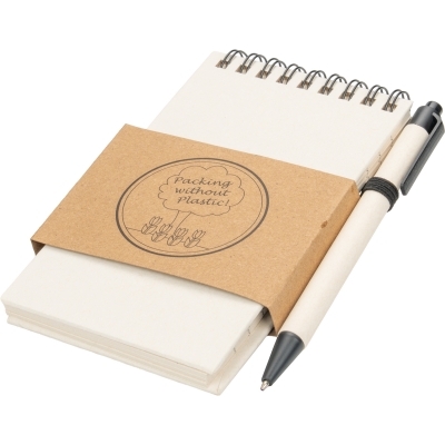 Notes A6 w linie z kartonu po mleku z długopisem AUSTIN