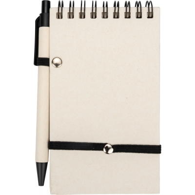 Notes A6 w linie z kartonu po mleku z długopisem AUSTIN