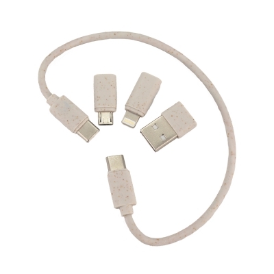 Kabel 4w1 w drewnianej obudowie, LH-ZM01