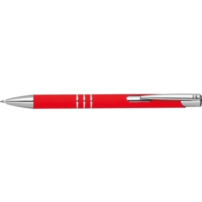 Długopis z aluminium z recyklingu półżelowy soft touch DUNMORE