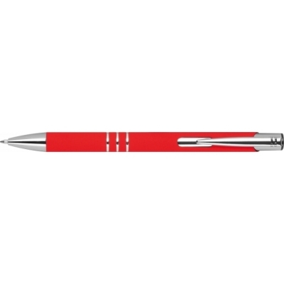 Długopis z aluminium z recyklingu półżelowy soft touch DUNMORE