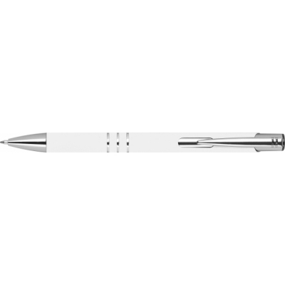 Długopis z aluminium z recyklingu półżelowy soft touch DUNMORE