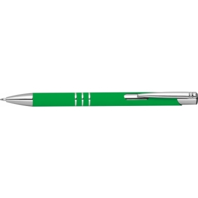 Długopis z aluminium z recyklingu półżelowy soft touch DUNMORE