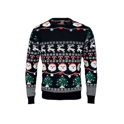 Świąteczny sweter led s/m
