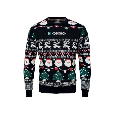 Świąteczny sweter led s/m