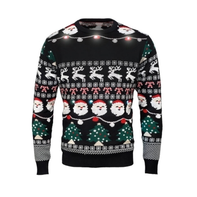 Świąteczny sweter led l/xl