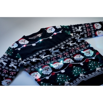 Świąteczny sweter led l/xl