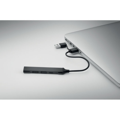 Hub usb z 4 portami 19 cm