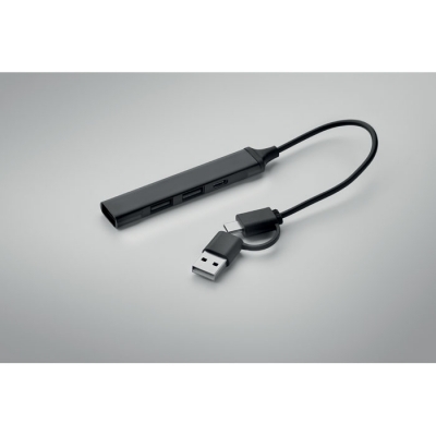 Hub usb z 4 portami 19 cm