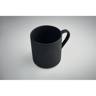 Kubek ceramiczny w prążki 340 m