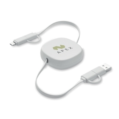 Zwijany kabel ładujący o mocy 6