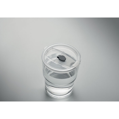 Szklany kubek ze słomką 400ml