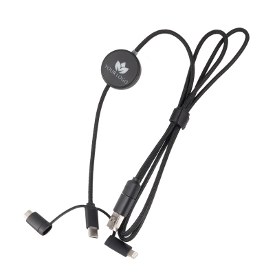 Kabel 4w1 z podświetlanym logo, LH-ZM02