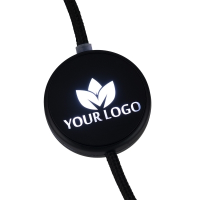 Kabel 4w1 z podświetlanym logo, LH-ZM02