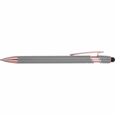 Długopis aluminiowy z recyklingu żelowy touch pen BELO HORIZONTE