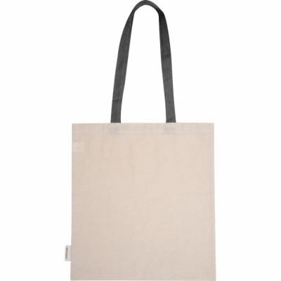 Torba bawełniana z długimi uszami, z recyklingu 140g/m2 CAMBRIDGE